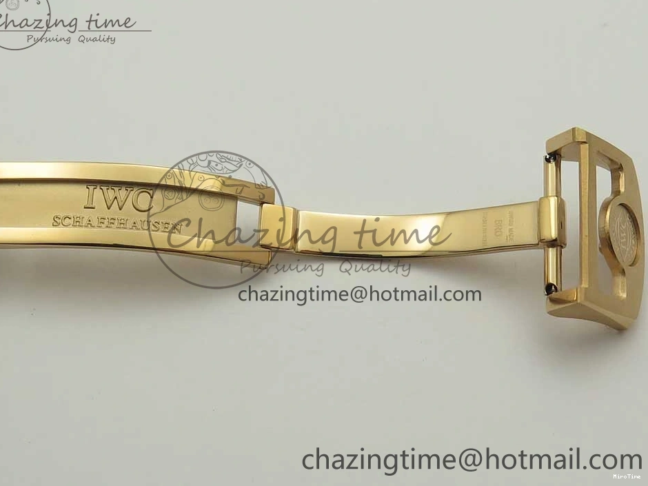 MIROTIME 1220 Portuguese Tourbillon IW5046 RG ZF Best Edition Gray Dial on Black Leather Strap SmoothTexture 7142